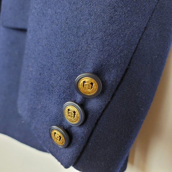 Pendleton blazer 100% Wool Navy Double breasted jacket 10 - Picture 2 of 6